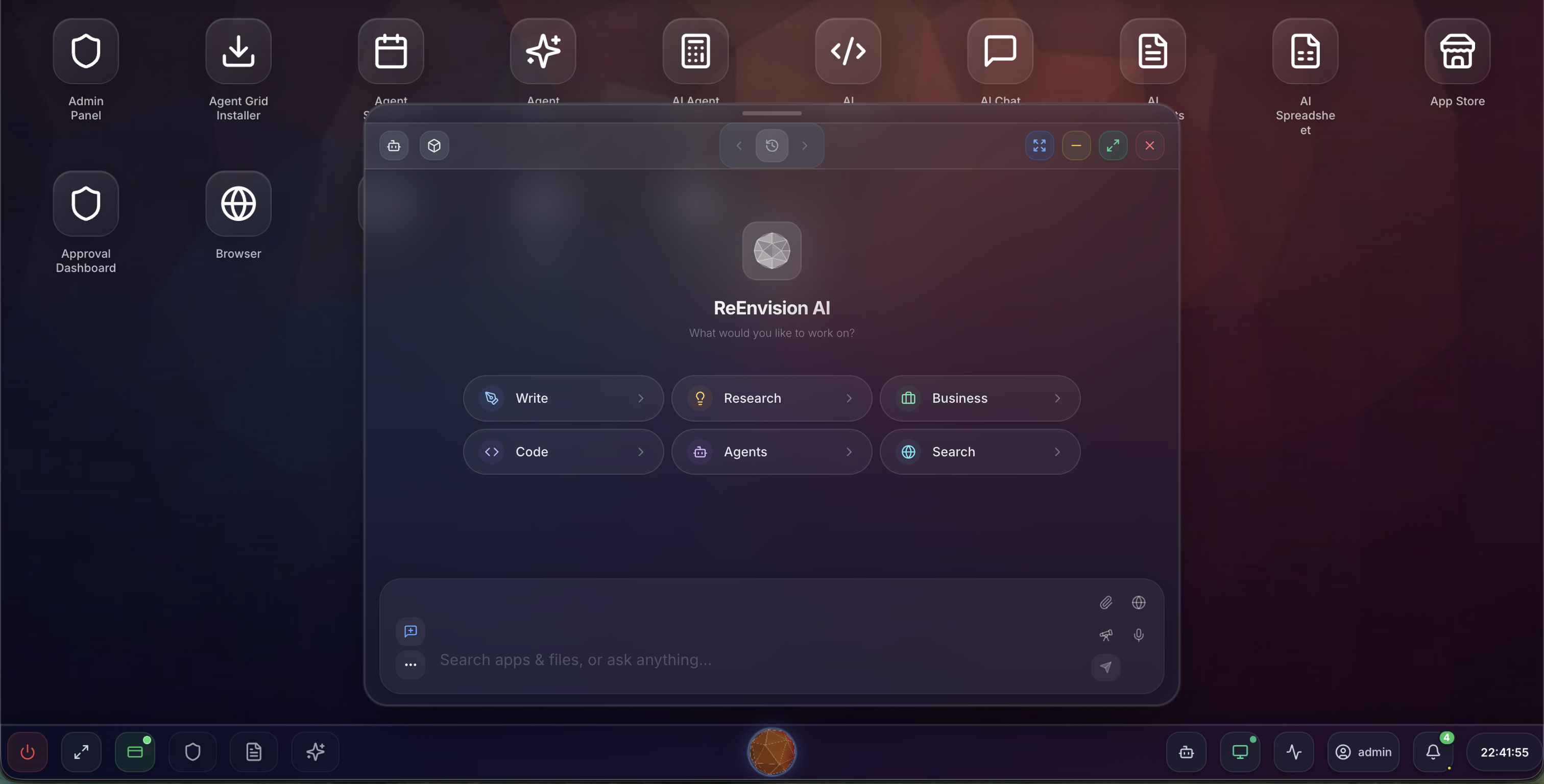 AI AgentOS Desktop